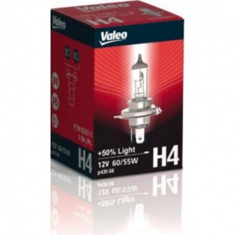 Лампа 12B H4 60/55Вт +50% Light