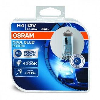Лампа Osram 12В H4 60/55Вт Cool Blue Intense 4200к (DuoBox)