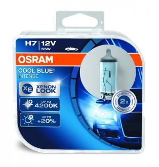 Лампа Osram 12В H7 55Вт Cool Blue Intense 4200К (DuoBox)