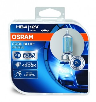 Лампа Osram 12В HB4 Cool Blue Intense 4200K (DuoBox)